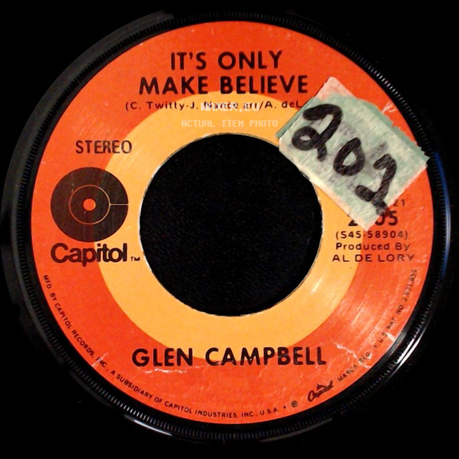 Glen Campbell - Pave Your Way Into Tomorrow / It's Only Make Believe side B
