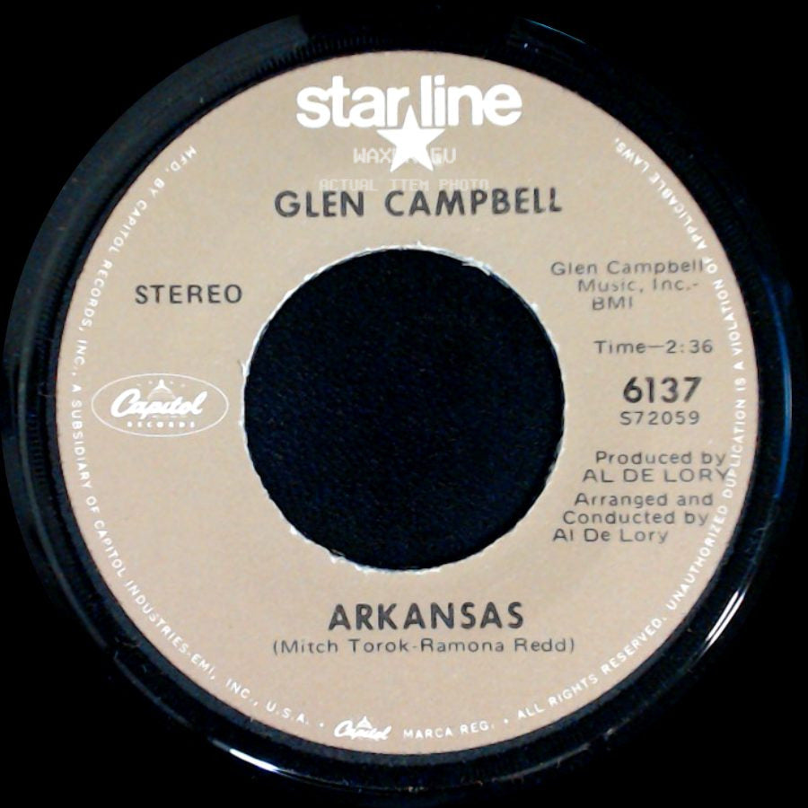 Glen Campbell - Gentle On My Mind / Arkansas side B
