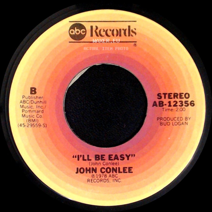 John Conlee - Rose Colored Glasses / I'll Be Easy side B
