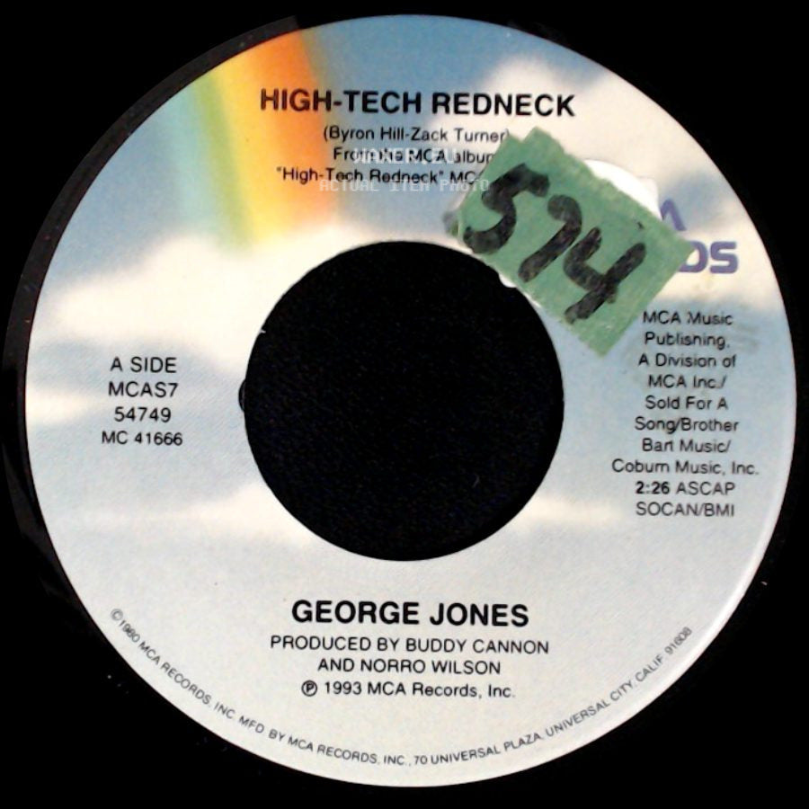 George Jones - High-Tech Redneck / Forever's Here To Stay side A