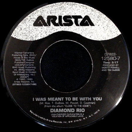 Diamond Rio - This Romeo Ain't Got Julie Yet / I Was Meant To Be With You side B