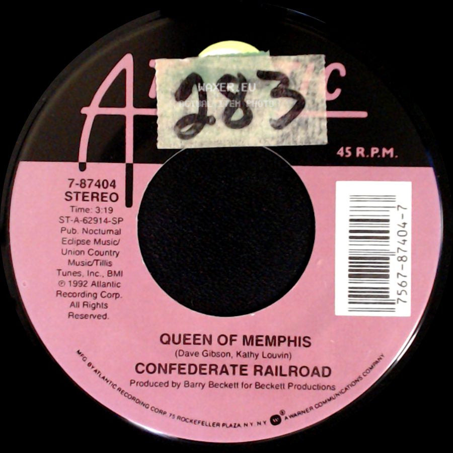 Confederate Railroad - Jesus And Mama / Queen Of Memphis side B