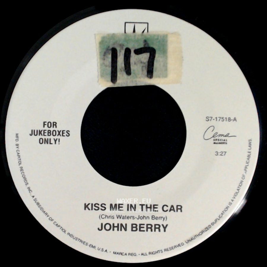 John Berry - Kiss Me In The Car / More Than Just A Little side A