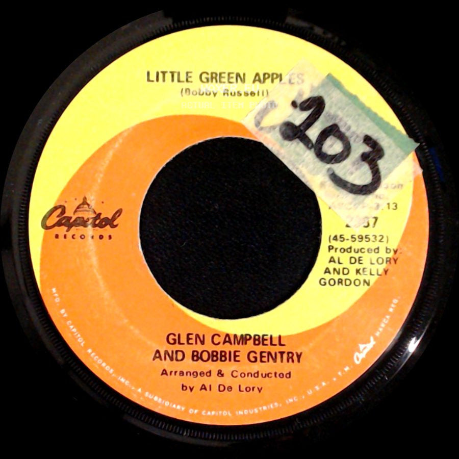 Glen Campbell And Bobbie Gentry - Little Green Apples / Let It Be Me side A