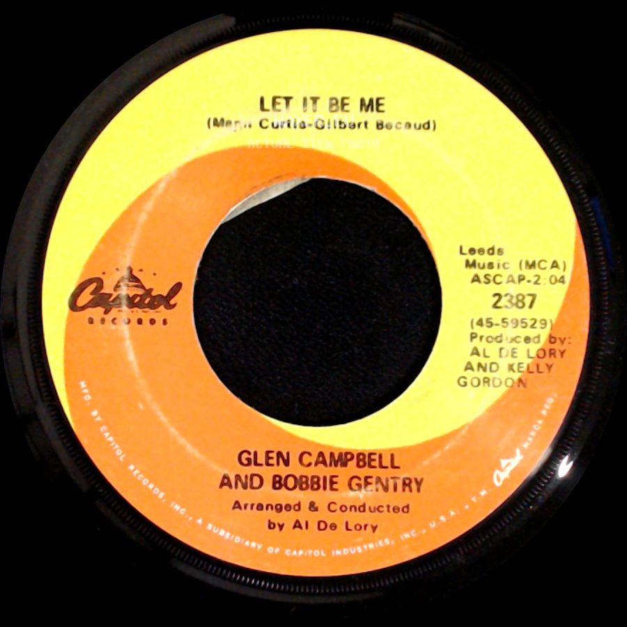 Glen Campbell And Bobbie Gentry - Little Green Apples / Let It Be Me side B