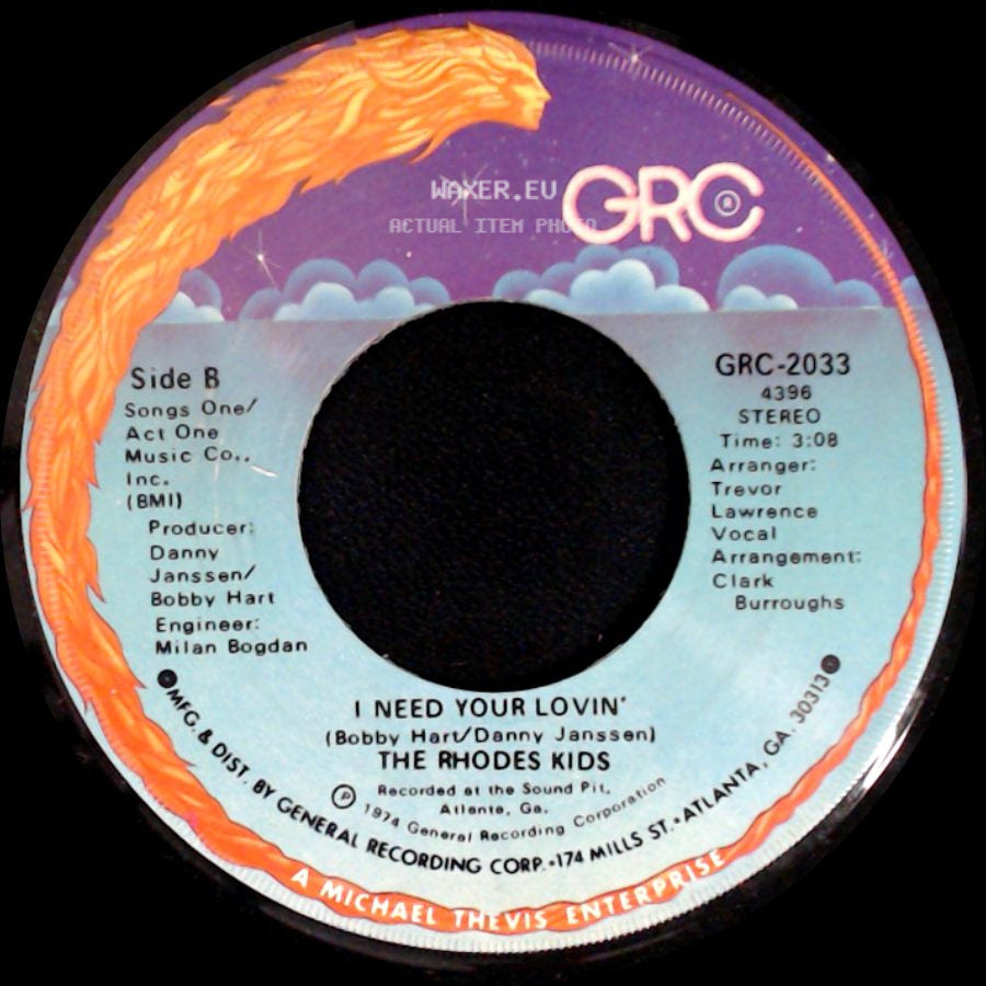 The Rhodes Kids - Voo-Doo Magic / I Need Your Lovin' side B
