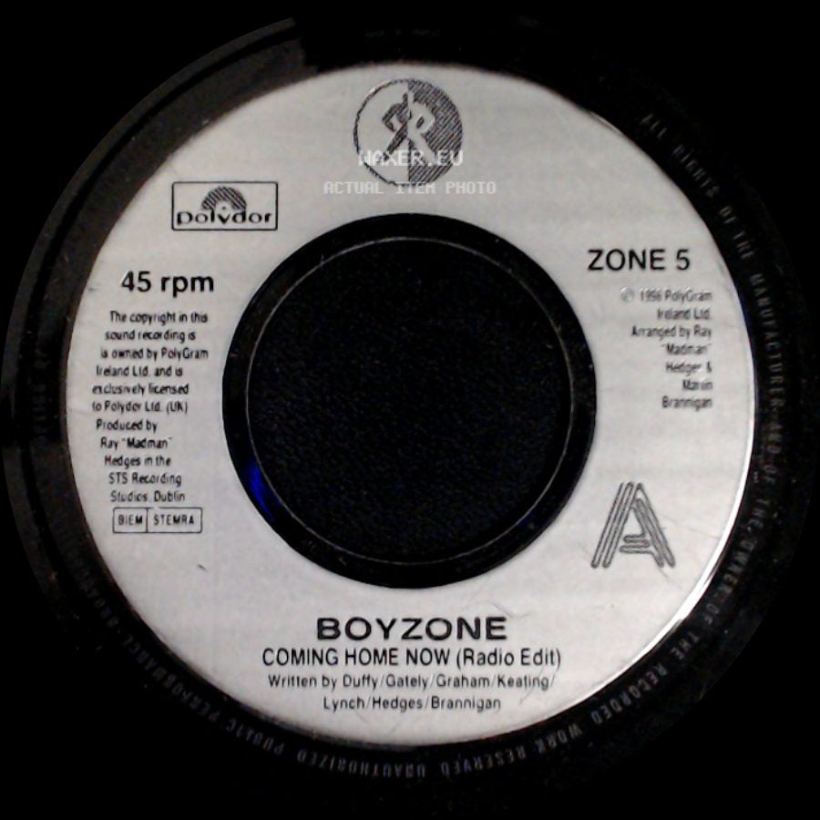 Boyzone - Coming Home Now (Radio Edit) / Close To You side A
