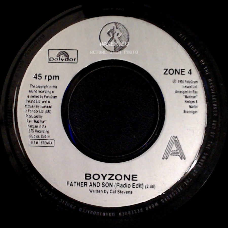 Boyzone - Father And Son (Radio Edit) / Should Be Missing You Now side A