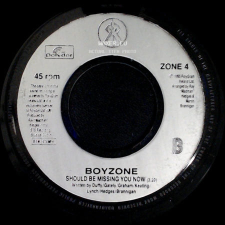 Boyzone - Father And Son (Radio Edit) / Should Be Missing You Now side B