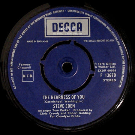 Steve Eden - If I Had A Million Dollars / The Nearness Of You side B
