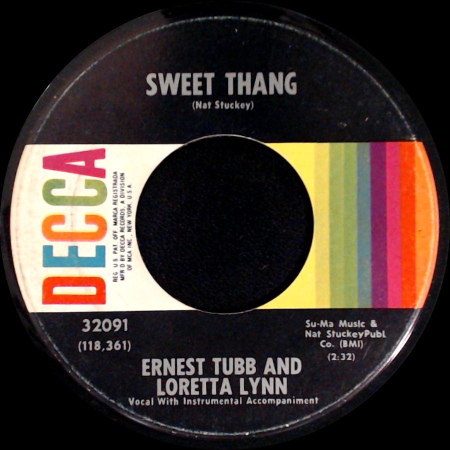 Ernest Tubb And Loretta Lynn - Beautiful, Unhappy Home / Sweet Thang side B