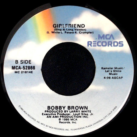 Bobby Brown - Girlfriend / Girlfriend (Sing-A-Long Version) side B