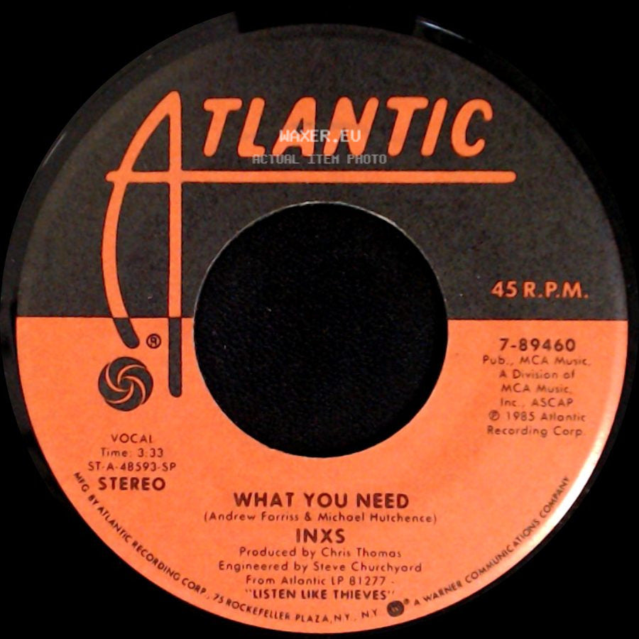 Inxs - Sweet As Sin / What You Need side B