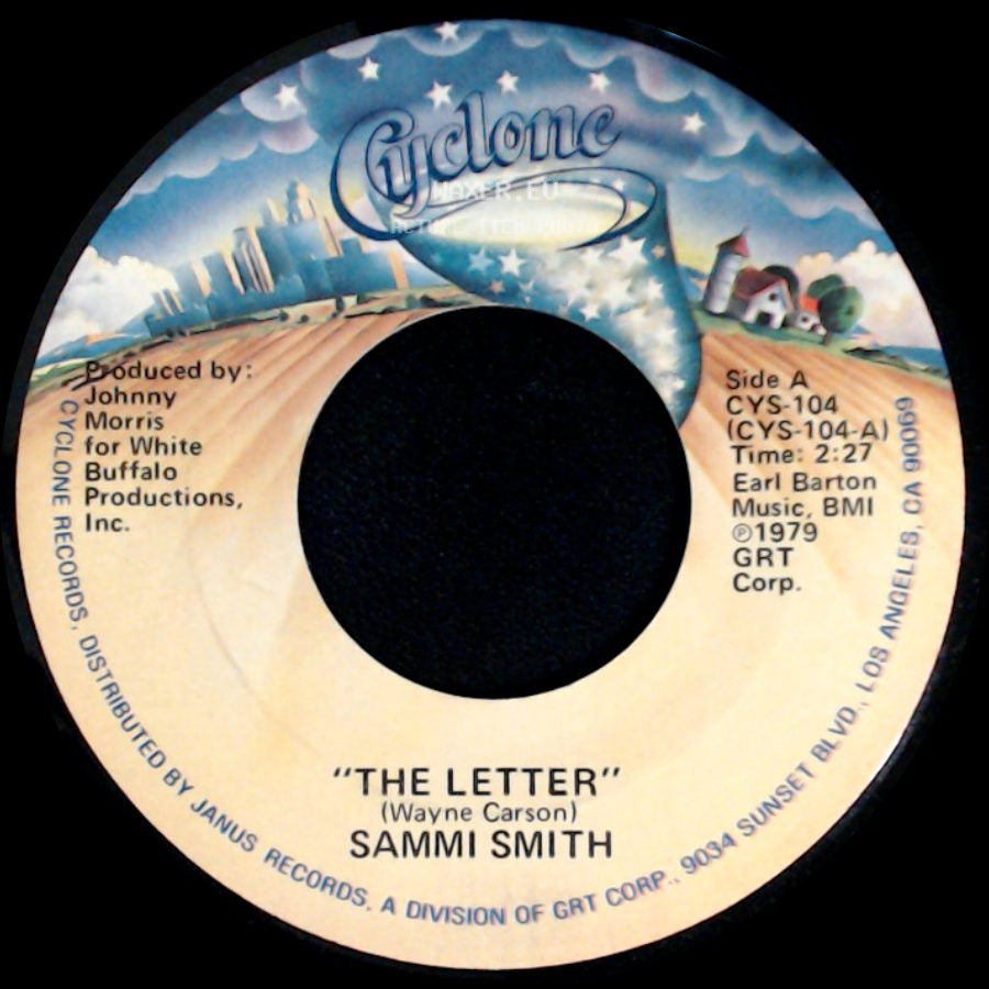 Sammi Smith - The Letter / It's A Day For Sad Songs (And Missing You) side A