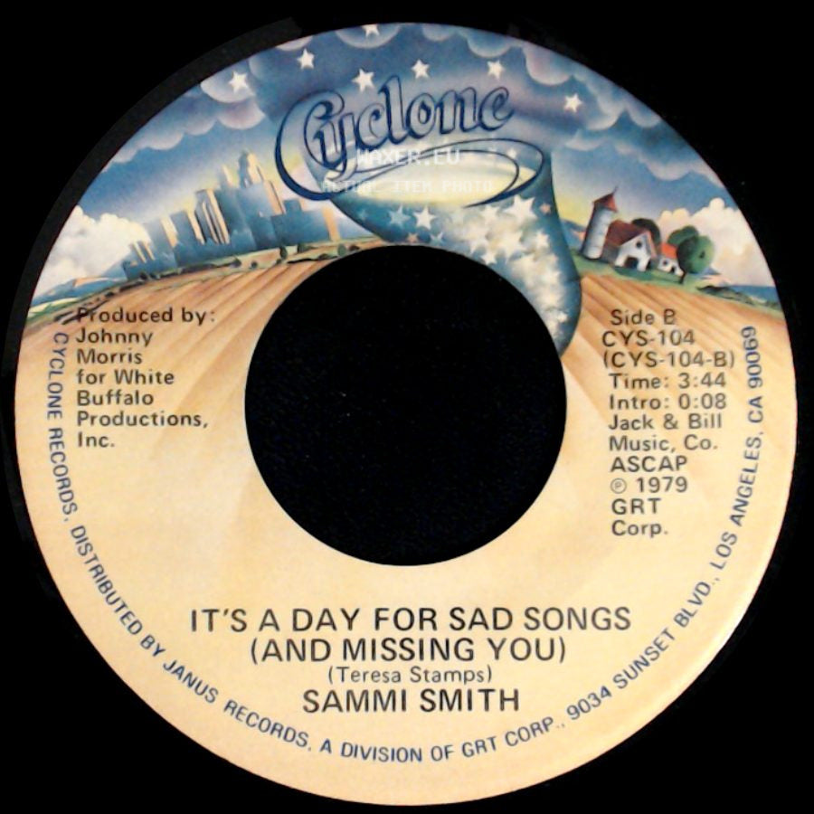 Sammi Smith - The Letter / It's A Day For Sad Songs (And Missing You) side B