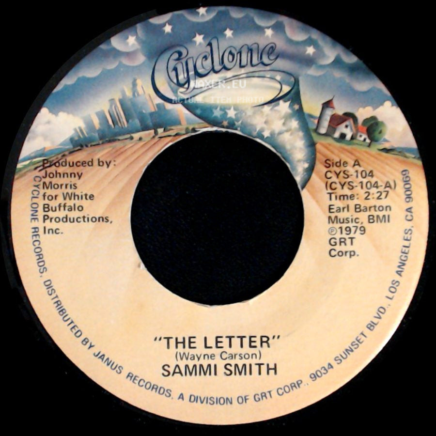 Sammi Smith - The Letter / It's A Day For Sad Songs (And Missing You) side A