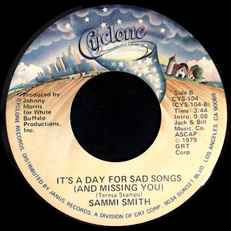 Sammi Smith - "The Letter" / It's A Day For Sad Songs (And Missing You) side B