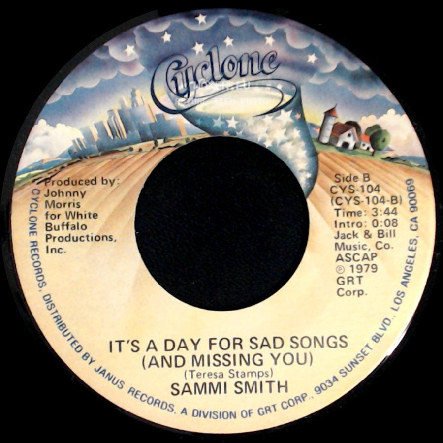 Sammi Smith - "The Letter" / It's A Day For Sad Songs (And Missing You) side B