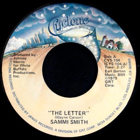 Sammi Smith - The Letter / It's A Day For Sad Songs (And Missing You) side A