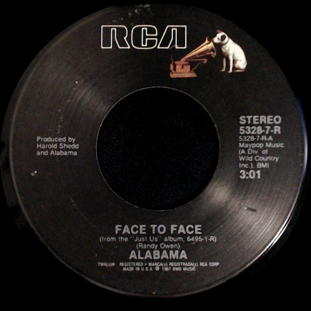 Alabama - Vacation / Face To Face side B