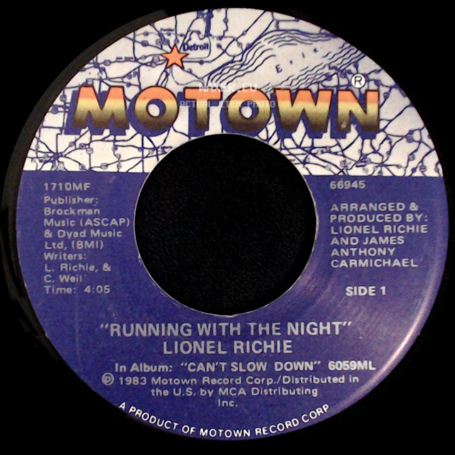 Lionel Richie - Running With The Night / Serves You Right side A