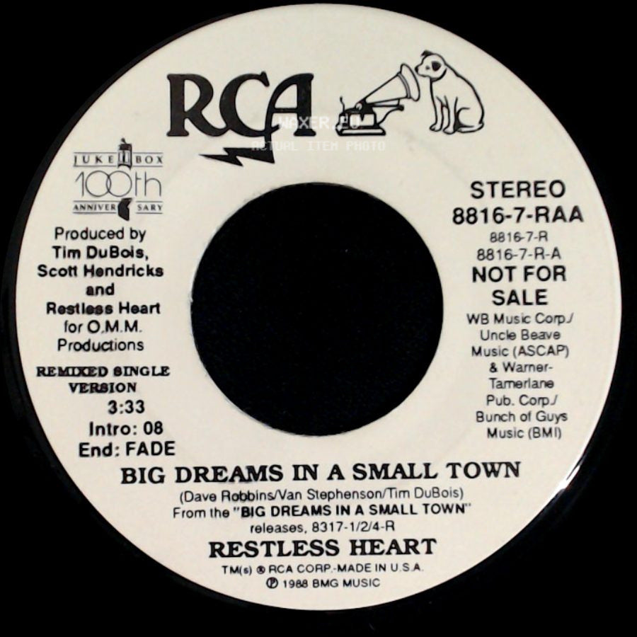 Restless Heart - Big Dreams In A Small Town / Big Dreams In A Small Town side A