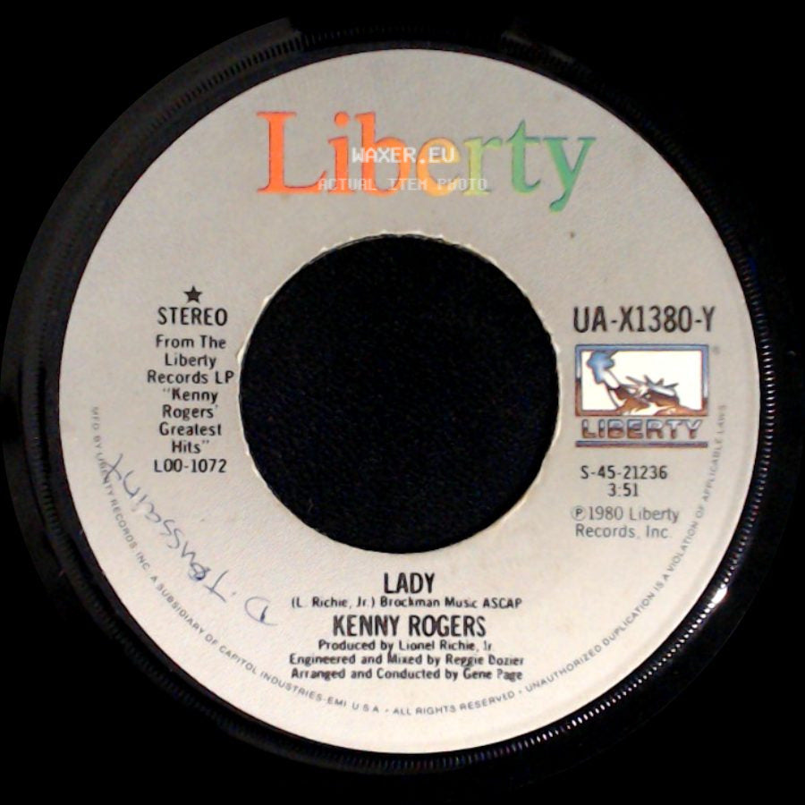 Kenny Rogers - Sweet Music Man / Lady side B