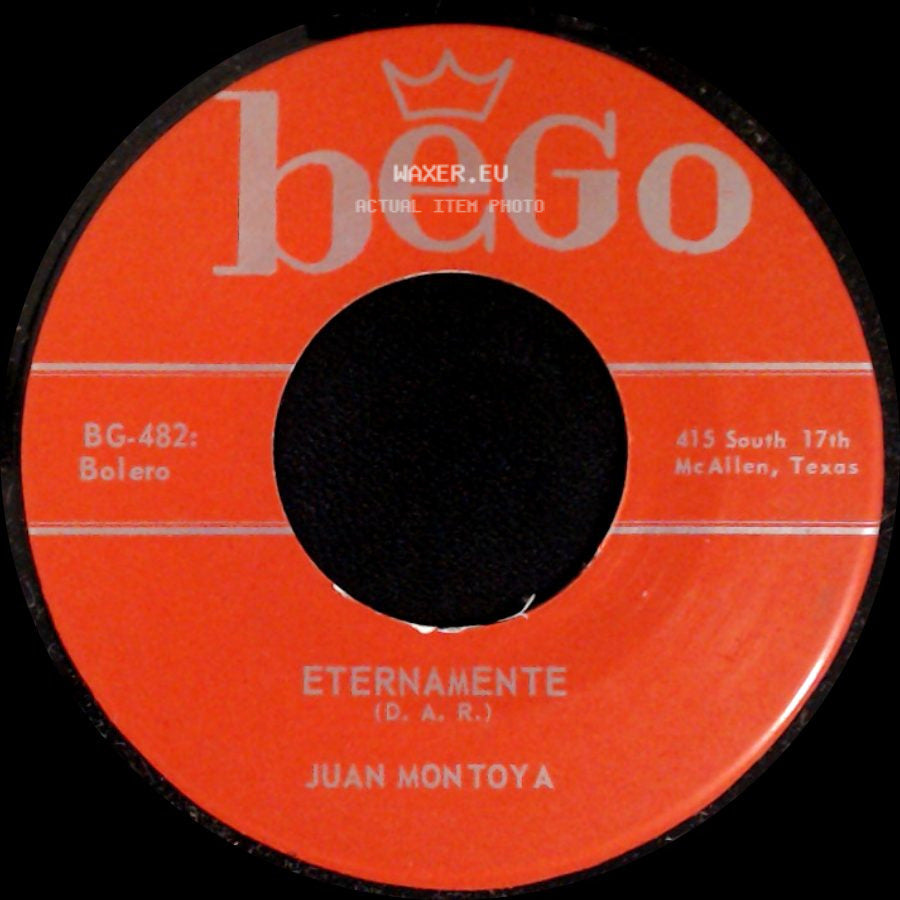 Juan Montoya - Eternamente / Canto Mi Dolor side A
