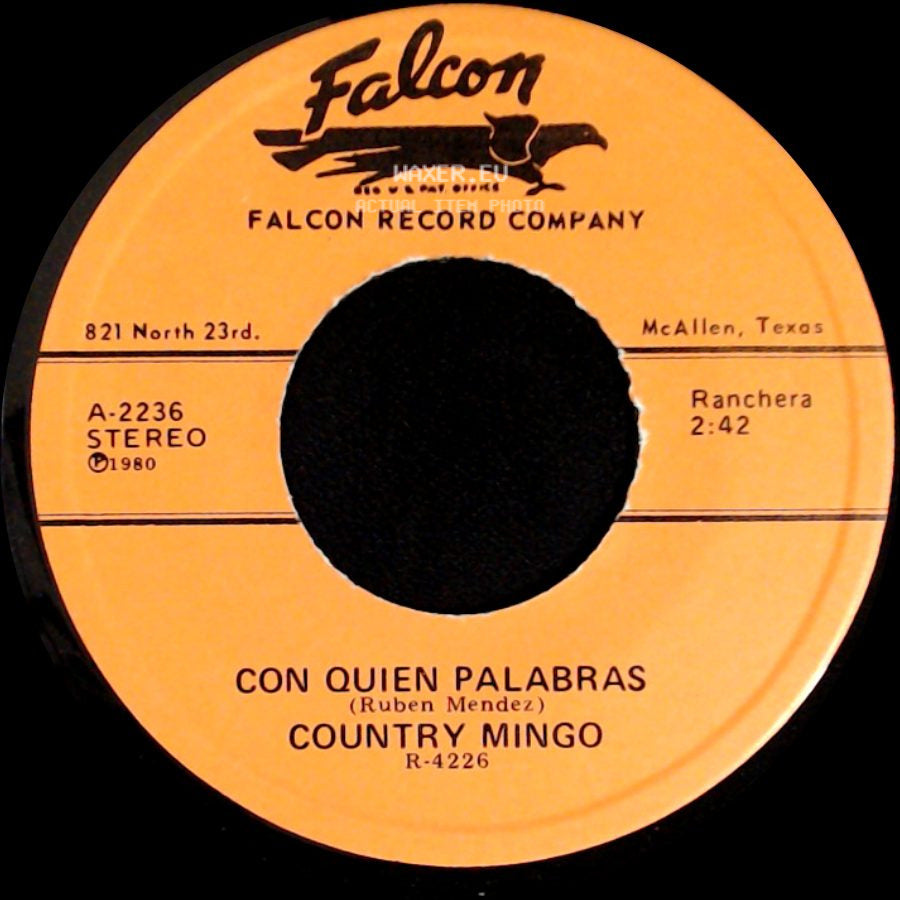Country Mingo - Con Quien Palabras / Continuacion Al Chubasco side A