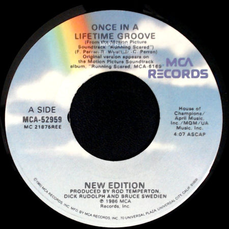 New Edition - Once In A Lifetime Groove / Once In A Lifetime Groove side A