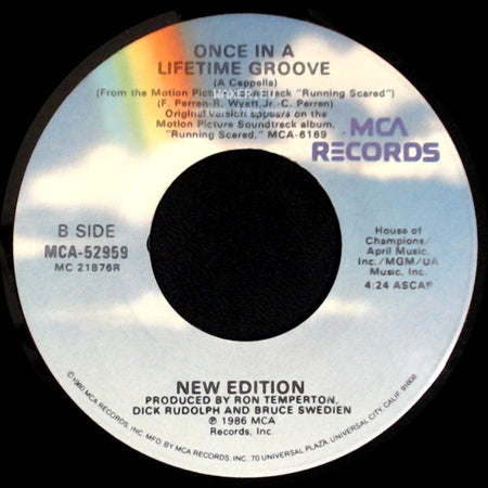 New Edition - Once In A Lifetime Groove / Once In A Lifetime Groove side B