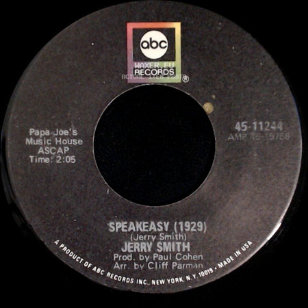 Jerry Smith - Speakeasy (1929) / Tokyo Butterfly side A