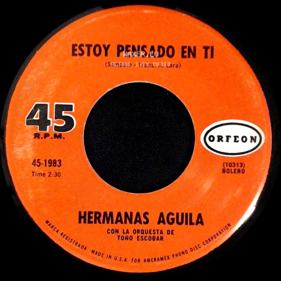 Hermanas Aguila - La Vida Se Va / Estoy Pensado En Ti side B