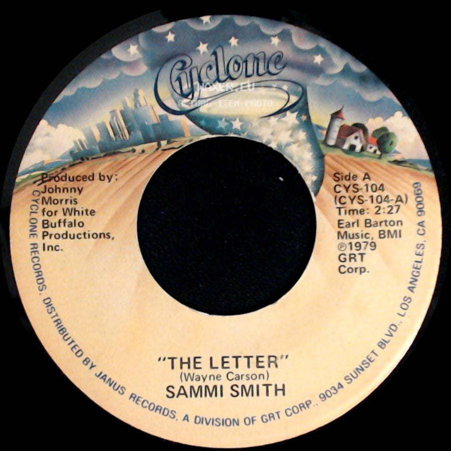 Sammi Smith - The Letter / It's A Day For Sad Songs (And Missing You) side A