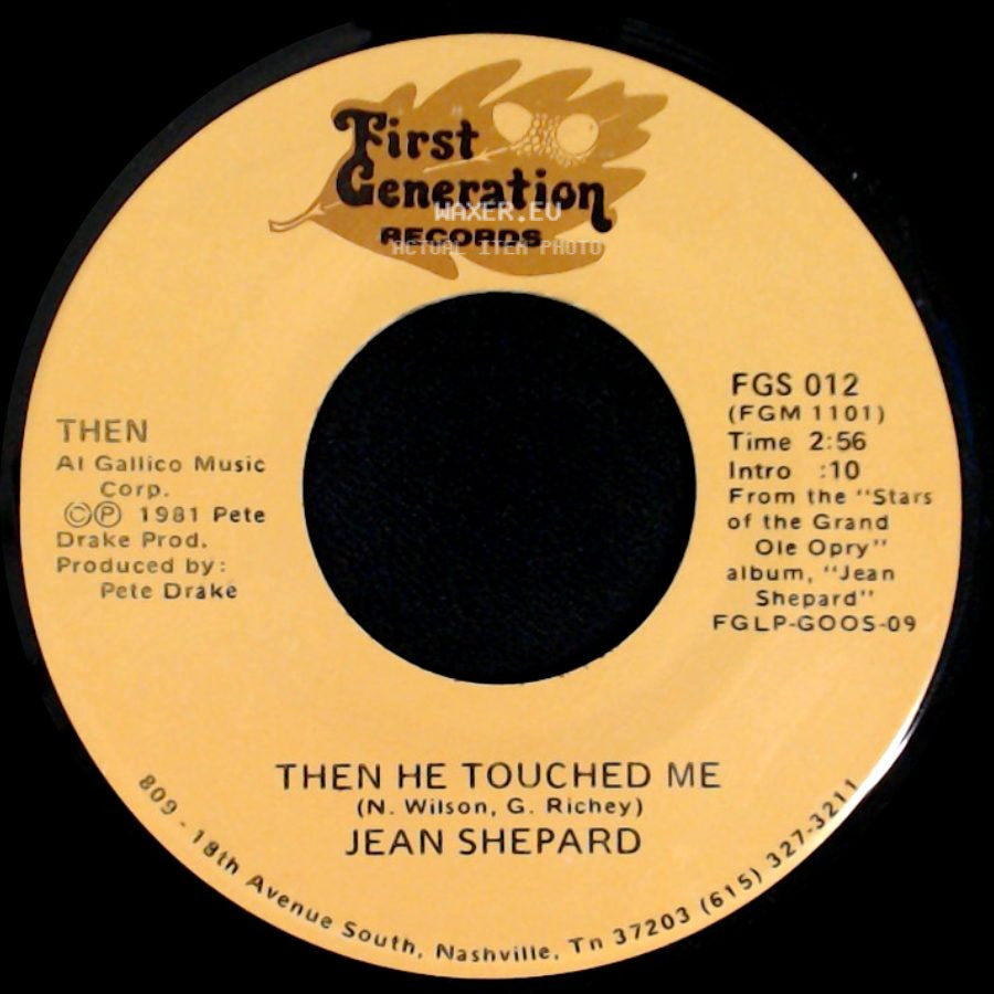 Jean Shepard - Too Many Rivers / Then He Touched Me side B