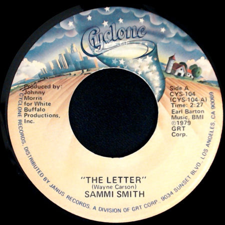 Sammi Smith - The Letter / It's A Day For Sad Songs (And Missing You) side A