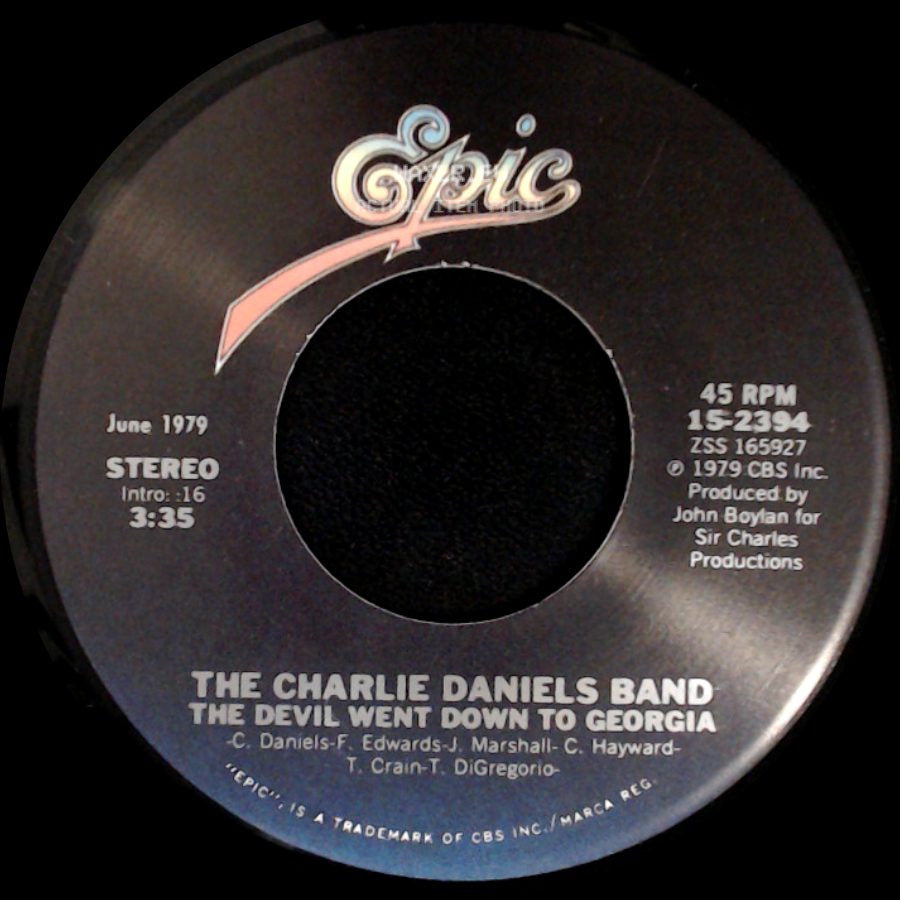 The Charlie Daniels Band - The Devil Went Down To Georgia / Uneasy Rider side A