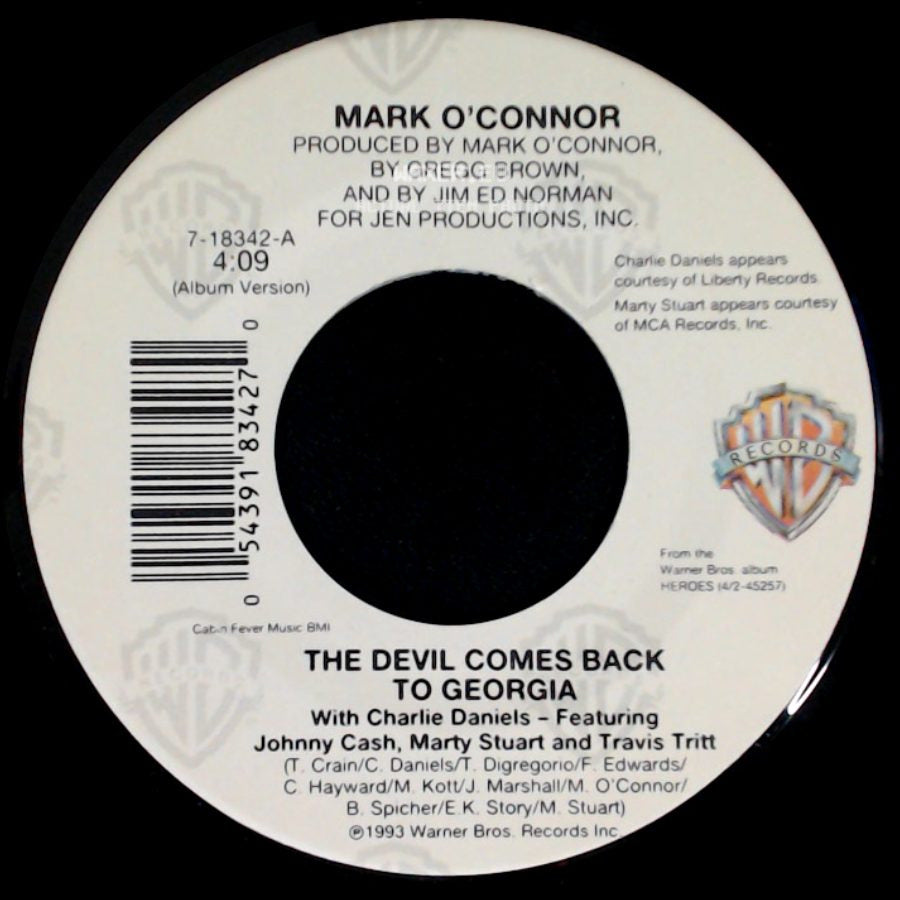 Mark O'connor - The Devil Comes Back To Georgia / Diggy Diggy Lo side A