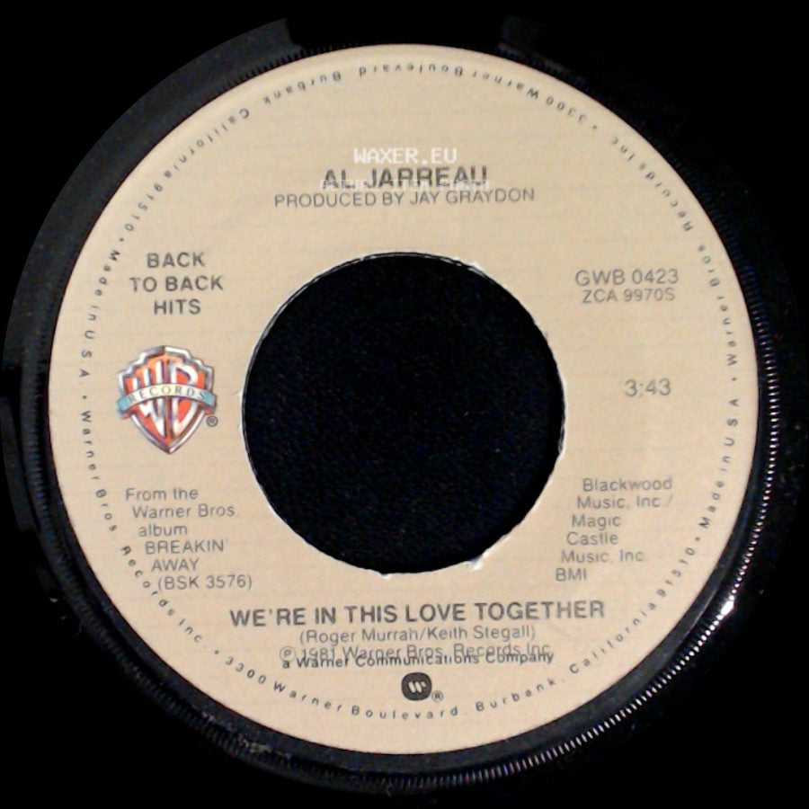 Al Jarreau - Breakin' Away / We're In This Love Together side B