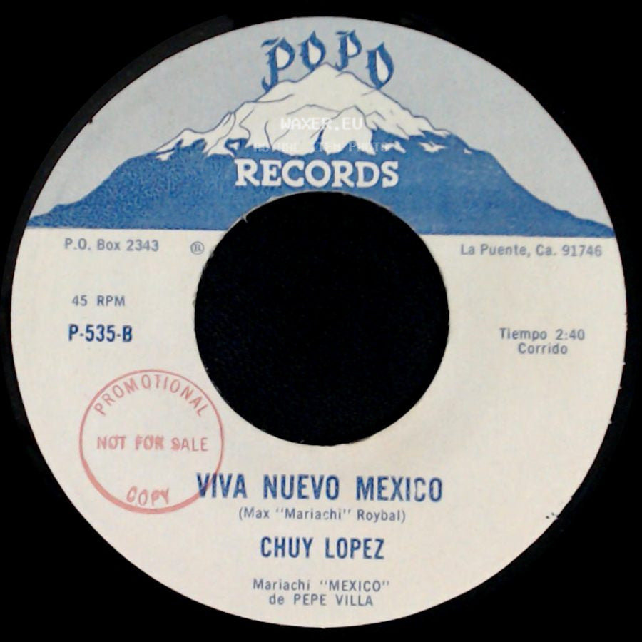 Chuy Lopez - Como Una Gaviota / Viva Nuevo Mexico side B