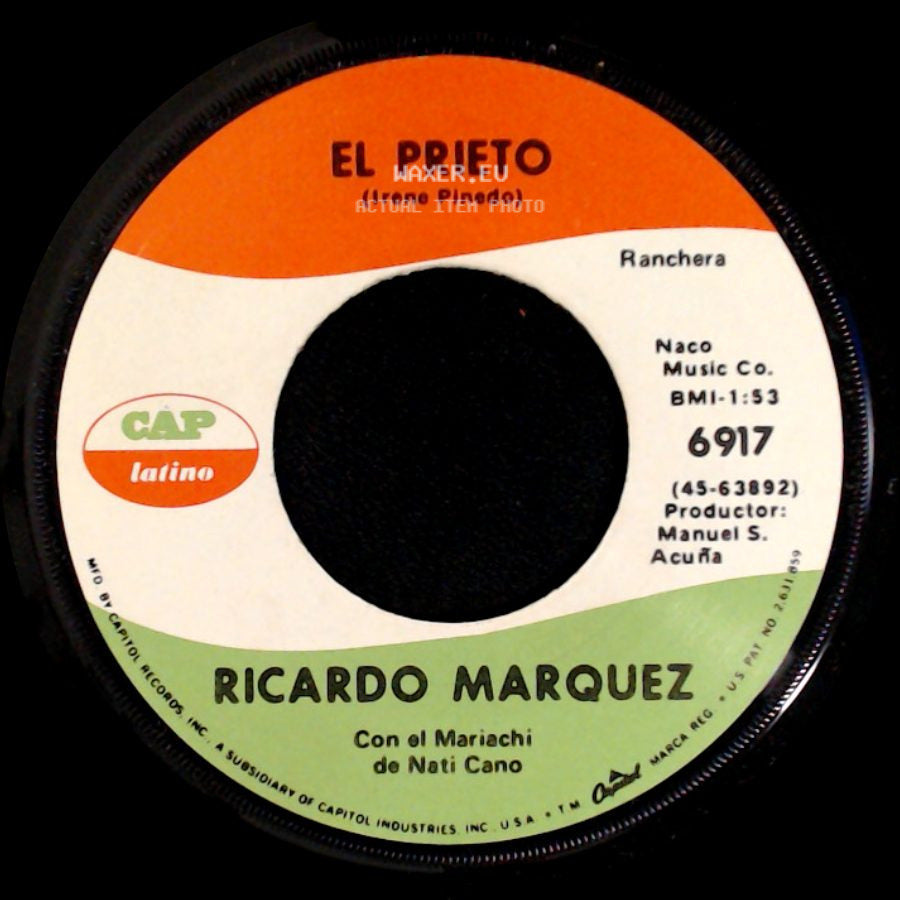 Ricardo Marquez - El Prieto / Como De La Tierra Al Sol side A