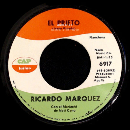Ricardo Marquez - El Prieto / Como De La Tierra Al Sol side A
