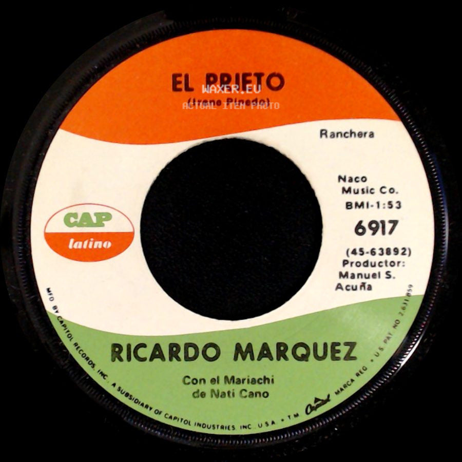 Ricardo Marquez - Como De La Tierra Al Sol / El Prieto (Irene Pinedo) side B