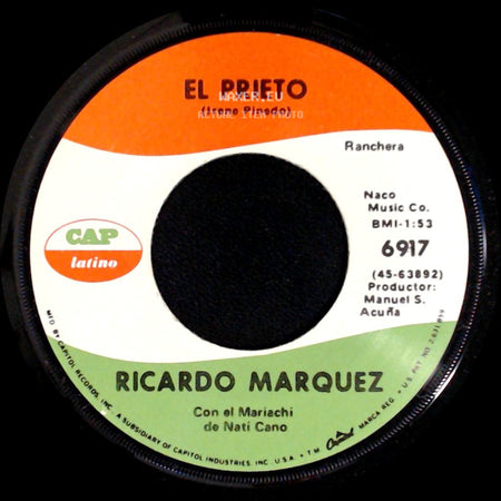 Ricardo Marquez - Como De La Tierra Al Sol / El Prieto side B