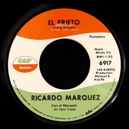 Ricardo Marquez - El Prieto / Como De La Tierra Al Sol side A