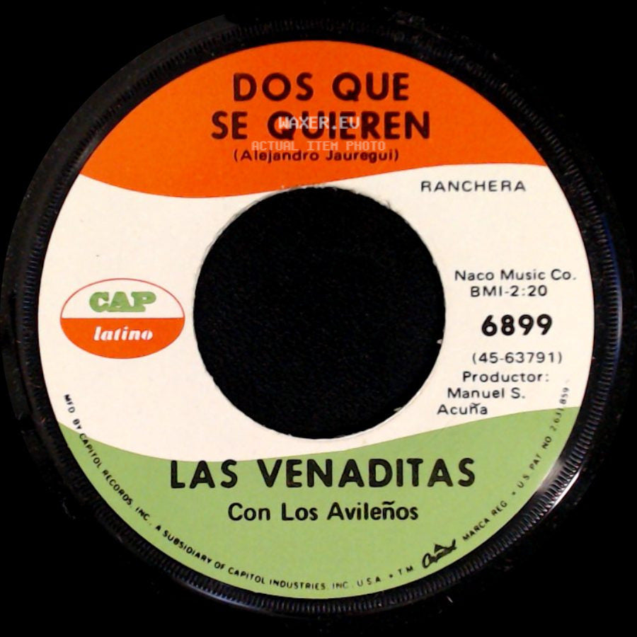 Las Venaditas Con Los Avileños - Dos Que Se Quieren / Historia De Un Preso side A