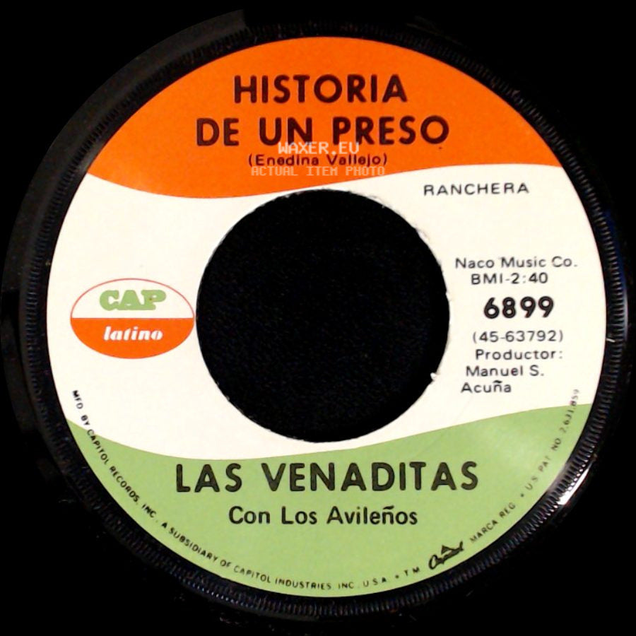 Las Venaditas Con Los Avileños - Dos Que Se Quieren / Historia De Un Preso side B