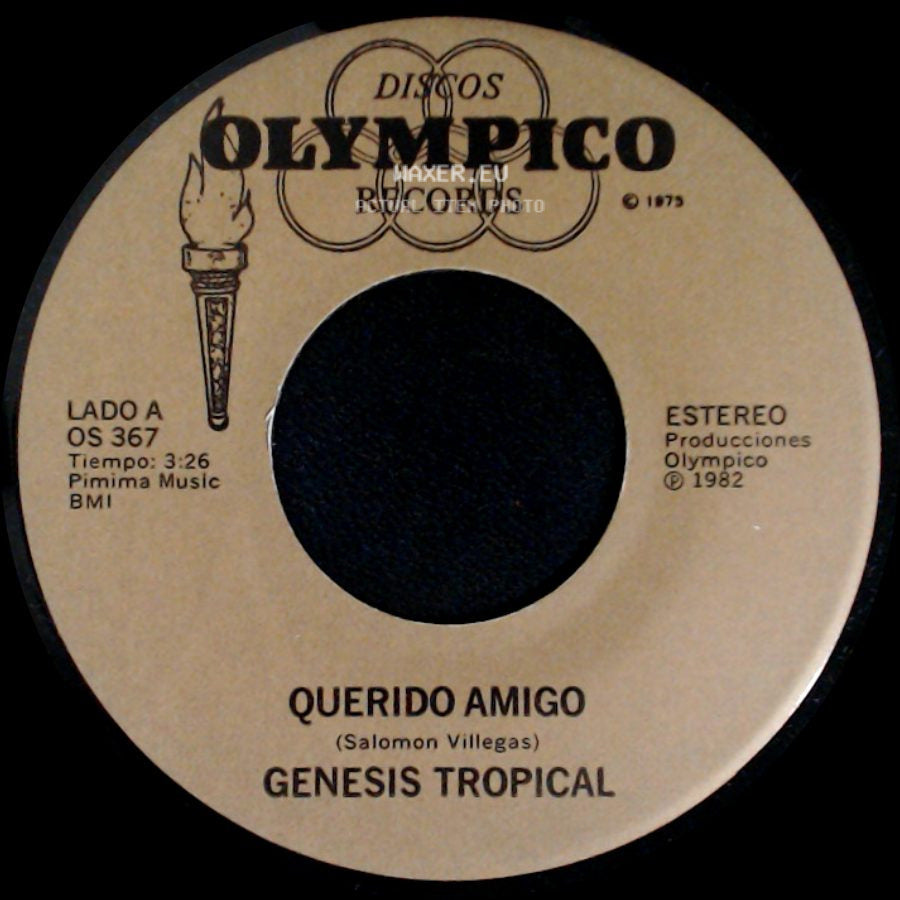 Genesis Tropical - Querido Amigo / Adela side A