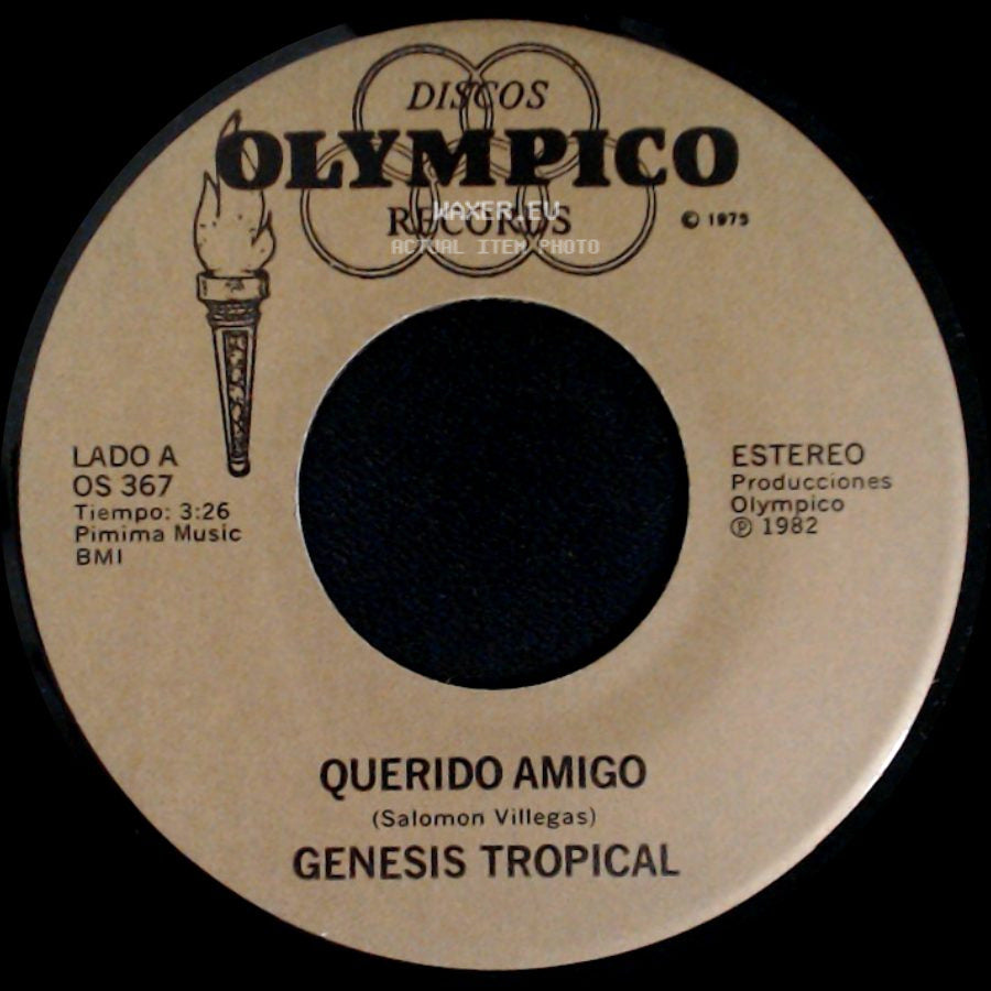 Genesis Tropical - Querido Amigo / Adela side A