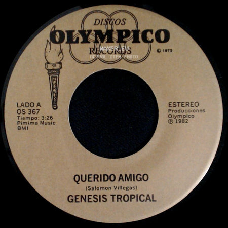 Genesis Tropical - Querido Amigo / Adela side A